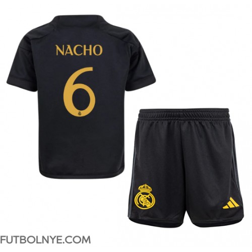 Camiseta Real Madrid Nacho #6 Tercera Equipación para niños 2023-24 manga corta (+ pantalones cortos)